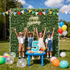 Artificial Flower Wall 8x8ft Green Grass Backdrop for Wedding, Baby Shower, Party, Birthday & Home Decor, Easy &, alternate