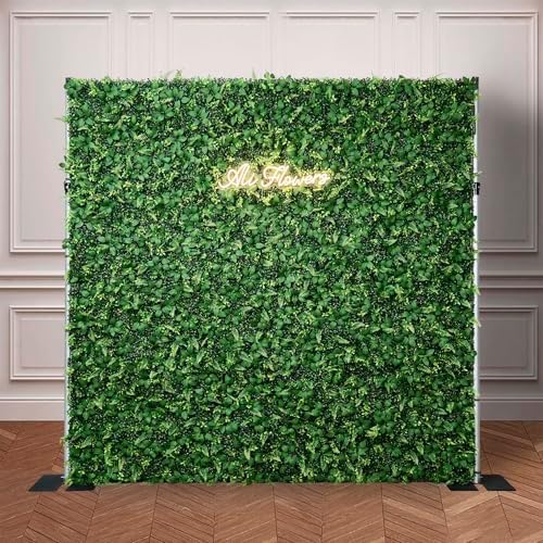 Artificial Flower Wall 8x8ft Green Grass Backdrop for Wedding, Baby Shower, Party, Birthday & Home Decor, Easy &, alternate