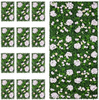Artificial Flower Wall Backdrop 12-Pack 16"* 24" Pink and Champagne Artificial Floral Panels Spring Wedding Home, alternate