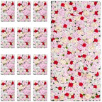 Artificial Flower Wall Backdrop 12-Pack 16"* 24" Pink and Red Artificial Floral and Grass Panels Spring Wedding, alternate