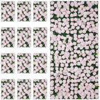 Artificial Flower Wall Backdrop 12-Pack 16"* 24" Pink and White Rose Artificial Floral Panels Spring Wedding, alternate view