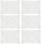 Artificial Flower Wall Panel: 24 x 16 Inch, White, Set of 6 in 24 x 16 Inch in White