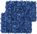 Artificial Flower Wall Panel 4 Pcs Silk Floral Backdrop Blue