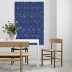 Artificial Flower Wall Panel 4 Pcs Silk Floral Backdrop Blue, alternate view 4