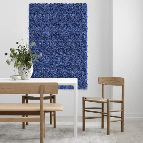 Artificial Flower Wall Panel 4 Pcs Silk Floral Backdrop Blue, alternate view 4