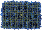 Artificial Flower Wall Panel 4 Pcs Silk Floral Backdrop Blue, alternate view 5