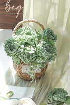 Artificial Flowers 16pcs 4" Elf Green Blooming Peonies Real Looking Foam Fake Peony with Stems for DIY Wedding, alternate