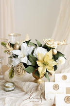 Artificial Flowers 25Pcs Champagne Gold Roses Decor w/Stems in Gld- Champagne Gold Rose, alternate view 5