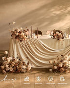 Artificial Flowers 25Pcs Earth Brown Roses Decor w/Stems in Br-earth Brown, alternate view 6