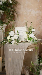 Artificial Flowers 50Pcs White Roses Decor w/Stems in Wht- White, alternate view 4