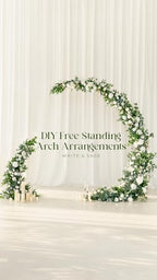 Artificial Flowers 50Pcs White Roses Decor w/Stems in Wht- White, alternate view 6