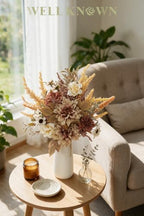 Artificial Flowers Bouquet, Terracotta Fake Flowers for Vase, alternate view 2