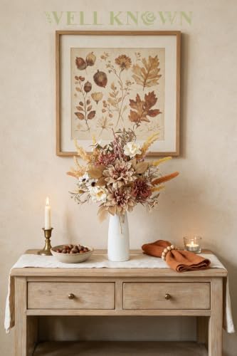 Artificial Flowers Bouquet, Terracotta Fake Flowers for Vase, alternate view 5