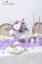 Artificial Flowers Combo Blue Fake Flowers for Wedding Home Decor, alternate view 3
