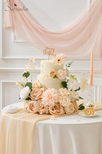 Artificial Flowers Combo Box Set Champagne Fake Flowers for DIY Table Centerpieces for Thanksgivings Day Bridal, alternate