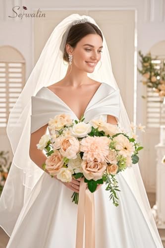 Artificial Flowers Combo Box Set Champagne Fake Flowers for DIY Table Centerpieces for Thanksgivings Day Bridal, alternate
