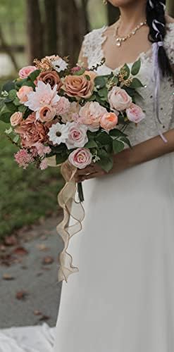 Artificial Flowers Combo Box Set Faux Flowers Bulk Flower Leaf with Stems for DIY Wedding Bouquets Centerpieces, alternate