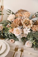 Artificial Flowers Combo Box Set Faux Flowers Bulk Flower Leaf with Stems for DIY Wedding Bouquets Centerpieces, alternate