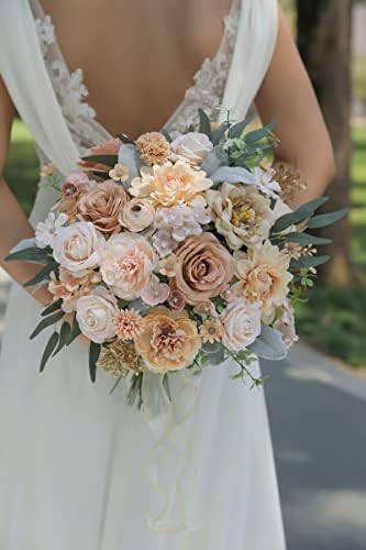 Artificial Flowers Combo Box Set Faux Flowers Bulk Flower Leaf with Stems for DIY Wedding Bouquets Centerpieces, alternate