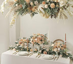Artificial Flowers Combo Box Set Faux Flowers Bulk Flower Leaf with Stems for DIY Wedding Bouquets Centerpieces, alternate