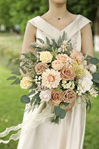 Artificial Flowers Combo Box Set Silk Flowers Fake Rose for DIY Floral Arrangements Wedding Bouquets, alternate view 3