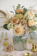 Artificial Flowers Combo Box Set Silk Flowers Fake Rose for DIY Floral Arrangements Wedding Bouquets, alternate view 5