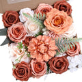 Artificial Flowers Combo Box Terracotta Fake Flower for Wedding Decorations