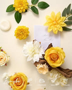 Artificial Flowers Combo Box Yellow Fake Flower for Wedding Decorations in Yellow, alternate view 5