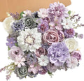 Artificial Flowers Combo for DIY Centerpieces Arrangements Wedding Bridal Bouquet Table Chair Candle Holder Baby