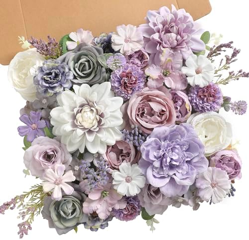 Artificial Flowers Combo for DIY Centerpieces Arrangements Wedding Bridal Bouquet Table Chair Candle Holder Baby