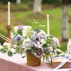 Artificial Flowers Combo for DIY Centerpieces Arrangements Wedding Bridal Bouquet Table Chair Candle Holder Baby, alternate