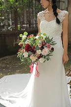 Artificial Flowers Combo Set Fake Flower Leaf Box with Stems for DIY Wedding Bouquets Centerpieces Flower, alternate view 2