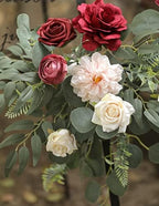 Artificial Flowers Combo Set Fake Flower Leaf Box with Stems for DIY Wedding Bouquets Centerpieces Flower, alternate view 5