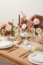 Artificial Flowers Combo Set Fake Flower Leaf Box with Stems for DIY Wedding Bouquets Centerpieces Flower, alternate view 5