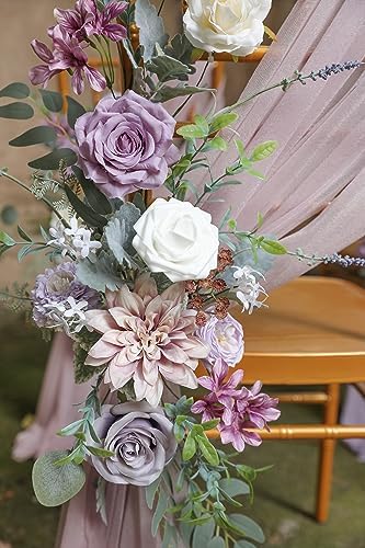 Artificial Flowers Combo Set Fake Flower Leaf Box with Stems for DIY Wedding Bouquets Centerpieces Arrangements, alternate