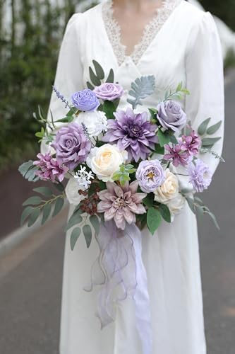 Artificial Flowers Combo Set Fake Flower Leaf Box with Stems for DIY Wedding Bouquets Centerpieces Arrangements, alternate