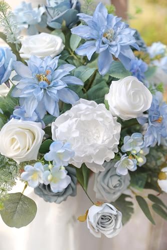 Artificial Flowers Combo Set Fake Flower Leaf Box with Stems for DIY Wedding Bouquets Centerpieces Arrangements, alternate