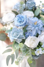 Artificial Flowers Combo Set Fake Flower Leaf Box with Stems for DIY Wedding Bouquets Centerpieces Arrangements, alternate