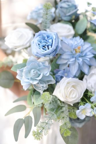 Artificial Flowers Combo Set Fake Flower Leaf Box with Stems for DIY Wedding Bouquets Centerpieces Arrangements, alternate