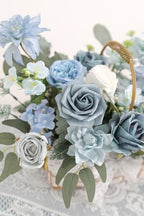 Artificial Flowers Combo Set Fake Flower Leaf Box with Stems for DIY Wedding Bouquets Centerpieces Arrangements, alternate