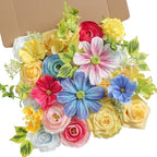 Artificial Flowers Combo Set Faux Flowers Bulk Flower Leaf with Stems for DIY Wedding Bouquets Centerpieces Baby