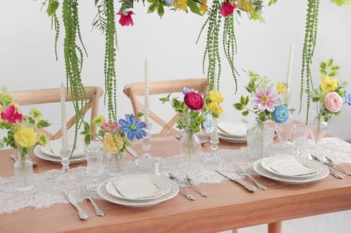 Artificial Flowers Combo Set Faux Flowers Bulk Flower Leaf with Stems for DIY Wedding Bouquets Centerpieces Baby, alternate