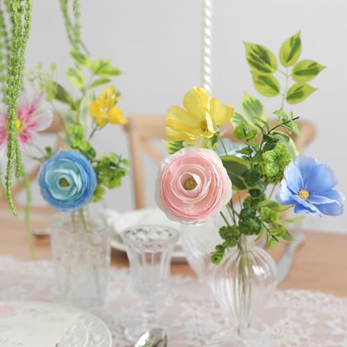 Artificial Flowers Combo Set Faux Flowers Bulk Flower Leaf with Stems for DIY Wedding Bouquets Centerpieces Baby, alternate