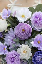 Artificial Flowers Combo Set Purple Fake Flower Leaf Box with Stems for DIY Wedding Bouquets Centerpieces Flower, alternate