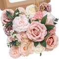 Artificial Flowers Dusty Pink Flowers Wedding Home Decor in A Abby Rose Garden