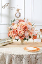 Artificial Flowers Fake Rose Flowers Dahlia with Stems for DIY Wedding Bridal Bouquets, Baby Shower, Floral, alternate view 3