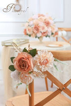 Artificial Flowers Fake Rose Flowers Dahlia with Stems for DIY Wedding Bridal Bouquets, Baby Shower, Floral, alternate view 5