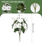Artificial Flowers for Outdoors, Faux Petunias Spring Summer Decoration, Fake Flowers Plants UV Resistant Look, alternate