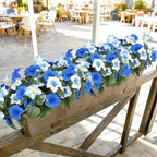Artificial Flowers for Outdoors, Faux Petunias Spring Summer Decoration, Fake Flowers Plants UV Resistant Look, alternate