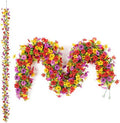 Artificial Flowers Garland Ivy, 4 Pack 5.9 FT Spring Summer Decor UV Resistant Fake Mums Floral Vine Silk Daisy